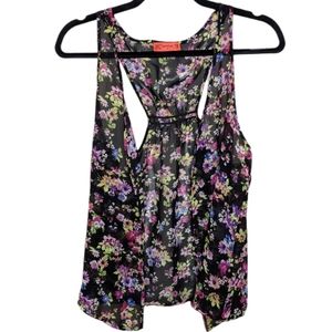Spoiled Sheer Floral Layering Top Size S 🌸🌿